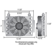 Load image into Gallery viewer, Derale 13750 15 Row Atomic Cool Plate &amp; Fin Remote Fluid Cooler, -6AN for Select Chevrolet Astro, Chevrolet C10, Chevrolet C10 Suburban, Chevrolet C1500, Chevrolet C1500 Suburban, Chevrolet C20, Chevrolet C20 Suburban, Chevrolet C2500 Suburban, Chevrolet