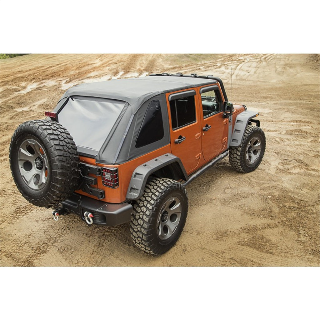 Rugged Ridge 13750.38 Bowless Soft Top for Select Jeep Wrangler, Jeep Wrangler JK