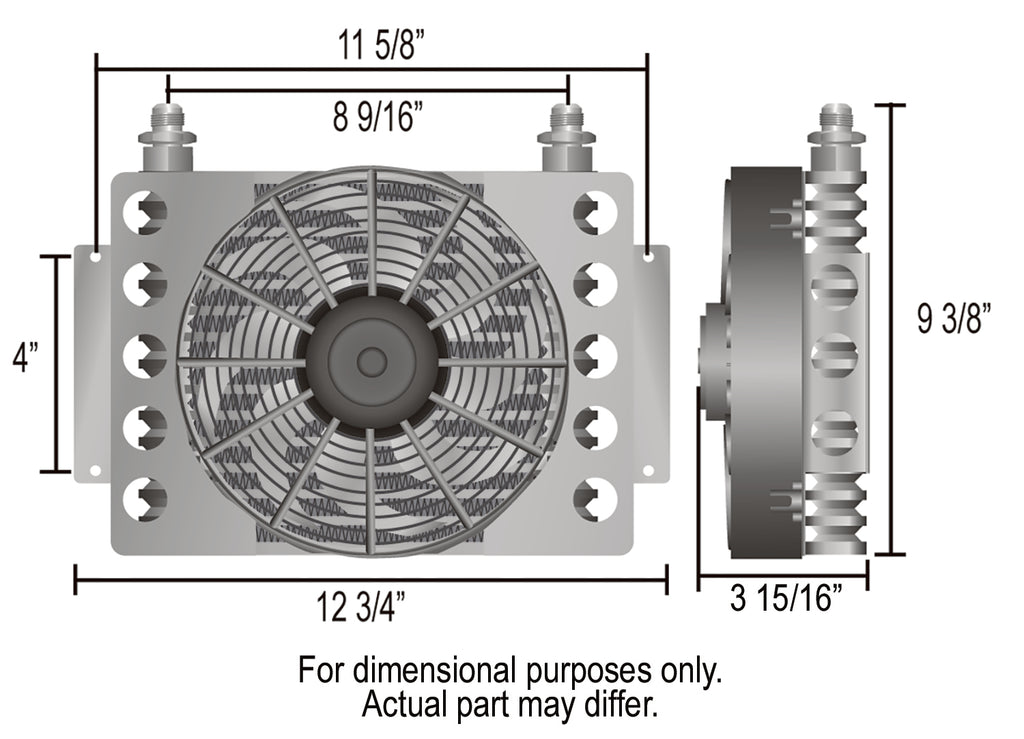Derale 13754 Remote transmission fluid cooler
