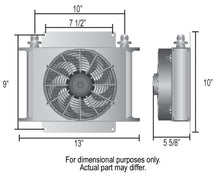 Load image into Gallery viewer, Derale 13760 25 Row Hyper-Cool Remote Cooler, -6AN