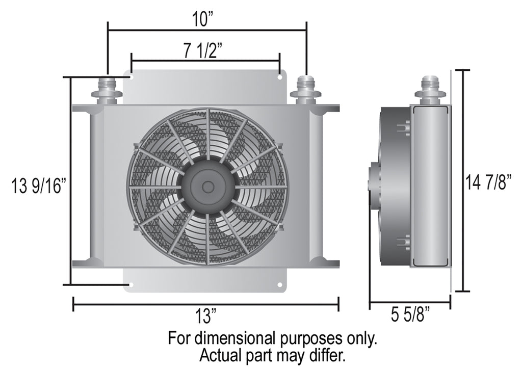 Derale 13870 40 Row Hyper-Cool Extreme Remote Cooler, -6AN