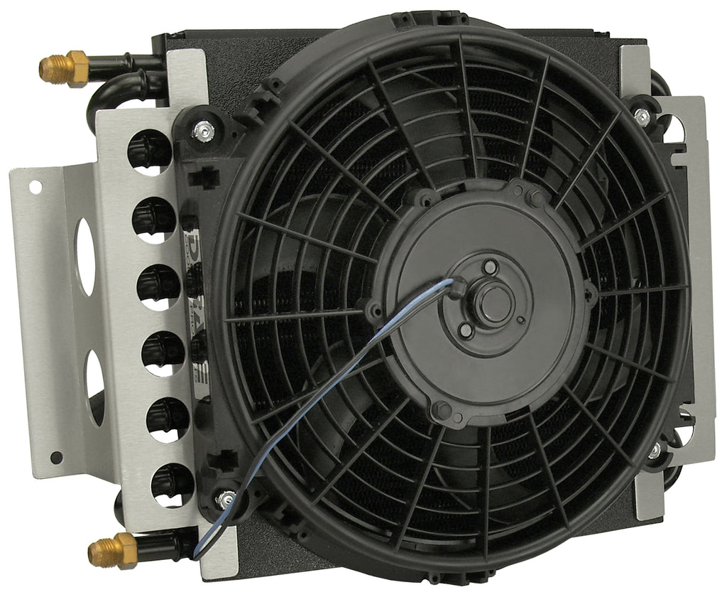 Derale 13900 16 Pass Electra-Cool Remote Transmission Cooler Kit, -6AN Inlets for Select Buick Estate Wagon, Buick Roadmaster, Chevrolet Blazer, Chevrolet Chevy Pickup, Chevrolet El Camino, Chevrolet Equinox, Chevrolet G10, Chevrolet K10, Chevrolet K10
