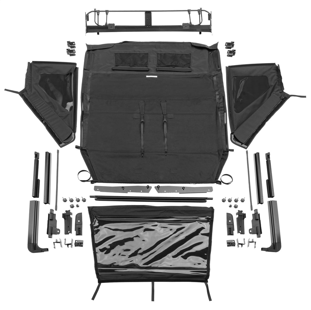 Rampage 139435 Trailview Frameless Soft Top for Select Jeep Wrangler