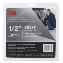 Load image into Gallery viewer, 3M 06377 Automotive Attachment Tape, Gray, 0.76 mm, 1/2 in x 20 yd