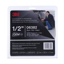 Load image into Gallery viewer, 3M 06382 Automotive Acrylic Plus Attachment Tape, Black, 1.12 mm, 1/2 in x 20 yd