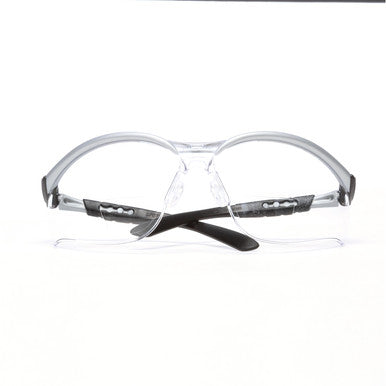 3M 11376-00000-20 BX Reader Protective Eyewear, Clear Lens, Silver Frame, +2.5 Diopter
