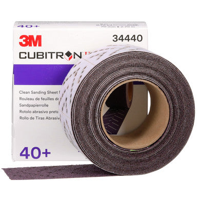 3M 34440 Cubitron II Hookit Clean Sanding Sheet Roll, 40+ grade, 70 mm x 8 m