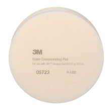 Load image into Gallery viewer, 3M 05723 Foam Compounding Pad, Single Sided, Flat Back, 8 in (203.2 mm)