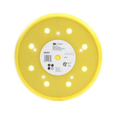 3M 05781 Hookit Disc Pad Dust Free, 8 in