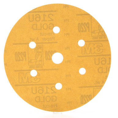 3M 01078 Hookit Gold Disc Dust Free 216U, 6 in, P220