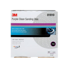 Load image into Gallery viewer, 3M 01810 Hookit Purple Clean Sanding Disc 334U, 6 in, P500