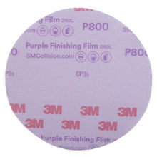 Load image into Gallery viewer, 3M 30668 Hookit Purple Finishing Film Abrasive Disc 260L, 6 in, P1200
