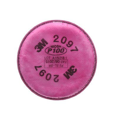 3M 2097 Particulate Filter /07184(AAD), P100, with Nuisance Level Organic Vapor Relief