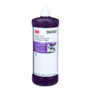 3M 36060 Perfect-It EX AC Rubbing Compound, 1 qt (32 fl oz)