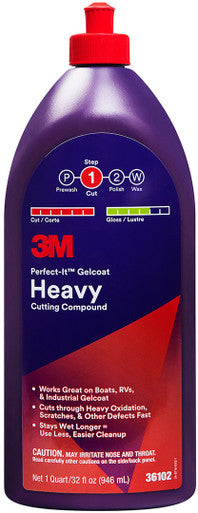 3M 36102 Perfect-It Gelcoat Heavy Cutting Compound, 946 mL