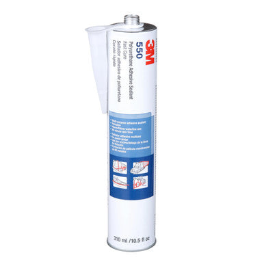 3M 62526552302 Polyurethane Adhesive Sealant 550FC, Fast Cure, White, 310 mL Cartridge