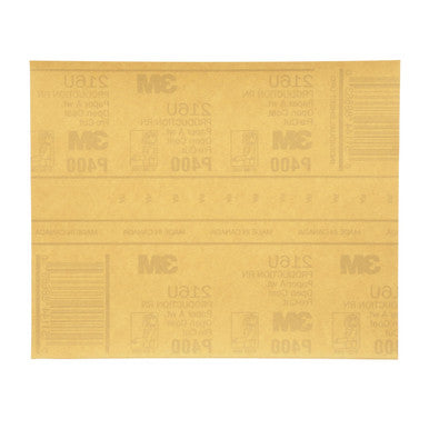 3M 02539 Gold Abrasive Sheet, P400 grade, 9 in x 11 in
