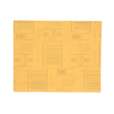 3M 02538 Gold Abrasive Sheet, P500 grade, 9 in x 11 in