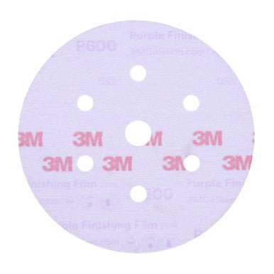 3M 30771 Purple Finishing Film Hookit Disc Dust-Free, 6 in, P600