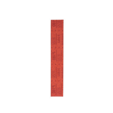 3M 01179 Hookit Red Abrasive Sheet, P180, 2-3/4 in x 16 1/2 in