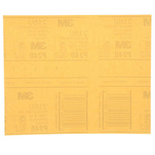 Load image into Gallery viewer, 3M 02543 Gold Abrasive Sheet, P240 grade, 9 in x 11 in