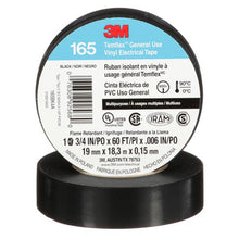 Load image into Gallery viewer, 3M 92568 Temflex Vinyl Electrical Tape 165, Black, 3/4 in x 60 ft x .006 in