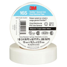 Load image into Gallery viewer, 3M 165WH4A Temflex Vinyl Electrical Tape 165, White, 3/4 in x 60 ft (19 mm x 18 m), 6 mil