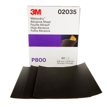 Load image into Gallery viewer, 3M 02035 Wetordry Abrasive Sheet 213Q, P800, 9 in x 11 in