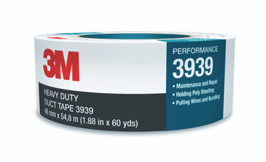 3M CT060829190 Heavy Duty Duct Tape, Silver, 48 mm x 54.8 m, 9.0 mil, Individually Wrapped Conveniently Packaged