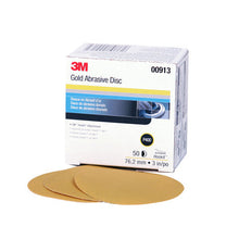 Load image into Gallery viewer, 3M 00913 Hookit Gold Disc, 3 in, P400