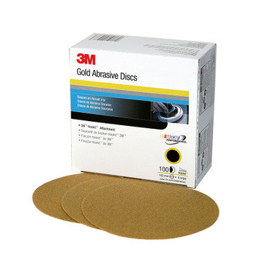 3M 00983 Hookit Gold Disc 236U, 6 in, P80