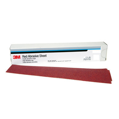 3M 01679 Red Abrasive Stikit Sheet, P80, 2-3/4 in x 16 1/2 in