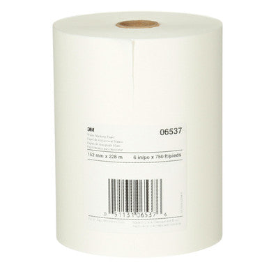 3M 06537 White Masking Paper, 6 in x 750 ft