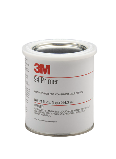 3M 94-1QT Tape Primer 94, Light Yellow, 1 Quart Can