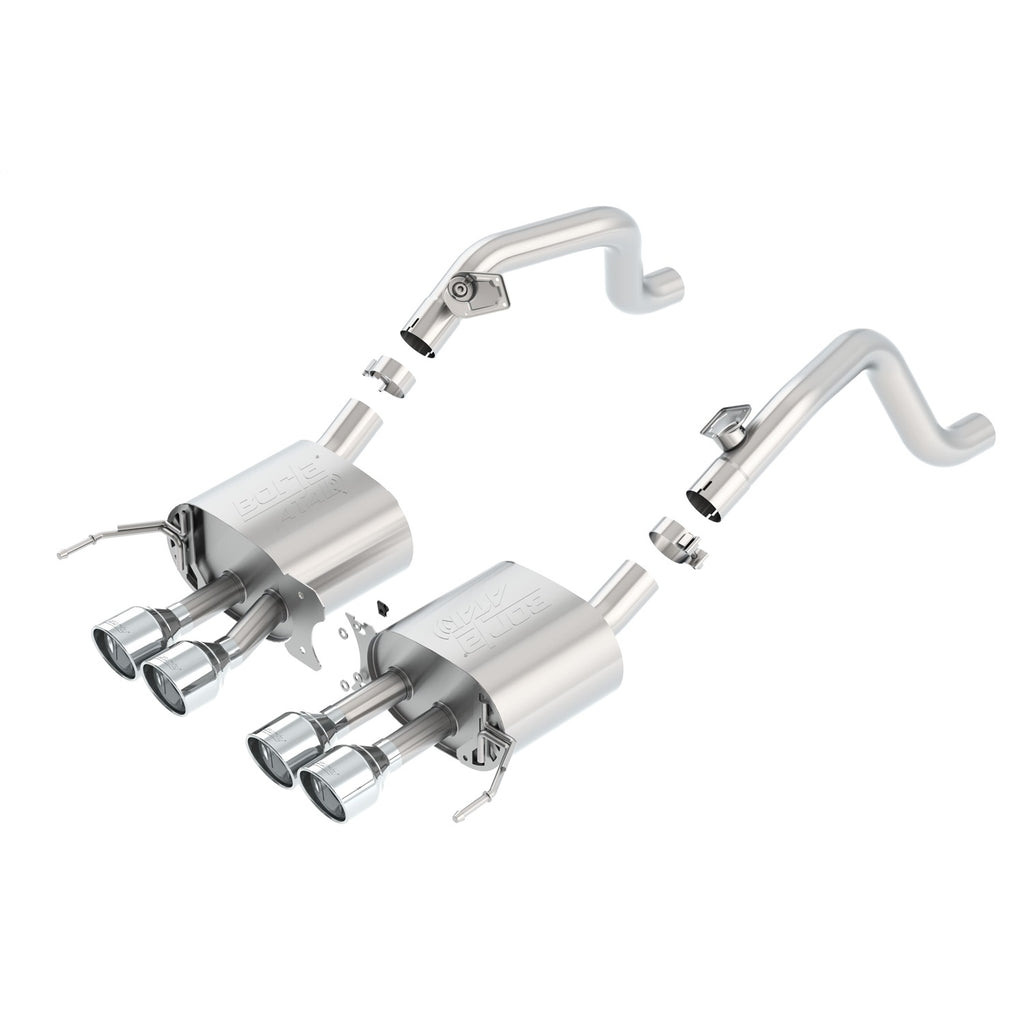 14-15-Chevy-Corvette-C7-WO-Afm-WO-Npp-Atak-Rear-Section-Exhaust-Quad-Rd-Rl-Tips