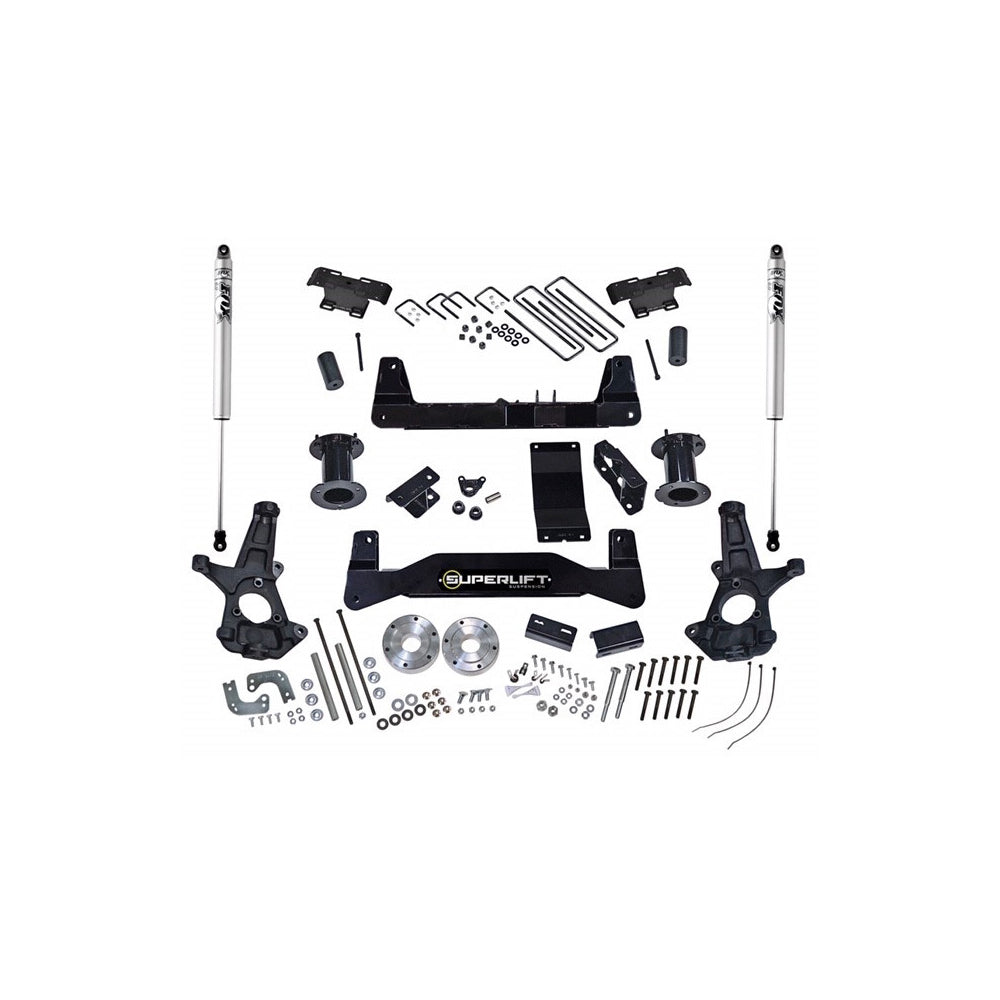14-16-Chevy-Silv-1500-4Wd-6.5In-Lift-Kit-W-Cast-Steel-Control-Arms-Fox-2.0-Shocks