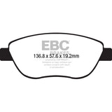 EBC DP32212C Redstuff Ceramic Low Dust Brake Pads