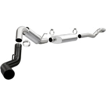 Load image into Gallery viewer, 14-18-Chevrolet-Silverado-1500-4In-Single-Exit-Stainless-Steel-Cat-Back-Exhaust-WBlk-Tip