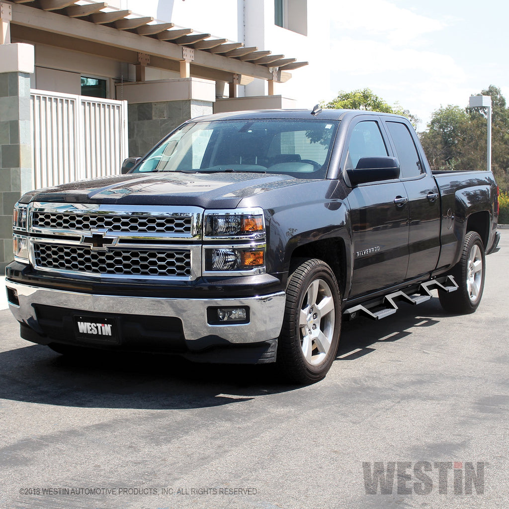 14-18-Chevrolet-Silverado-1500-Dc-6.5Ft-Bed-Hdx-Stainless-Drop-W2w-Nerf-Step-Bars---Tex.-Blk