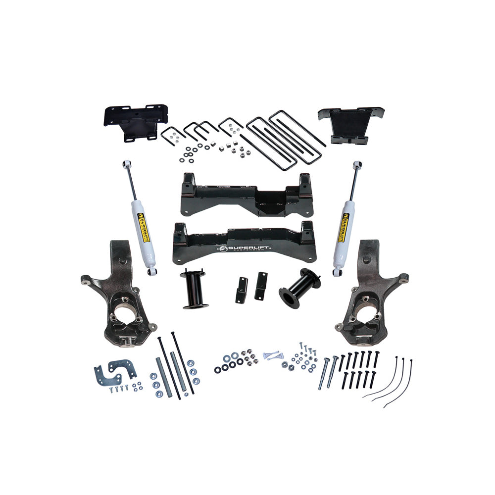 14-18-Chevy-Silv-2Wd-W-AlumStamped-Steel-Control-Arms-8In-Lift-Kit-W-Slf-Rear-Shocks