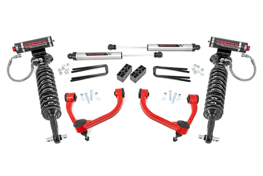 Rough Country 54557RED Suspension Lift Kit w/Shocks for Select Ford F-150