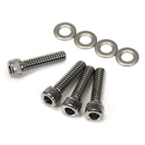 Trans-Dapt 9434 1/4-20 x 1 in. HEX SOCKET (Allen) Valve Cover Bolts/Washers (Set of 4)-CHROME