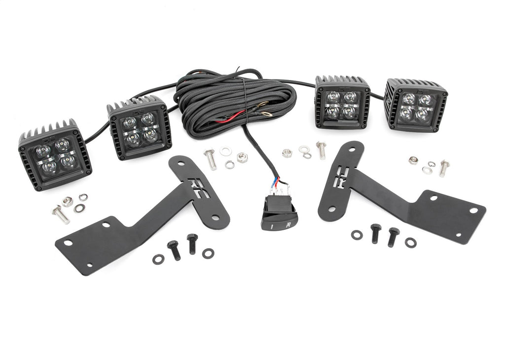 Rough Country 70838 LED Lower Windshield Ditch Kit for Select Toyota Tundra