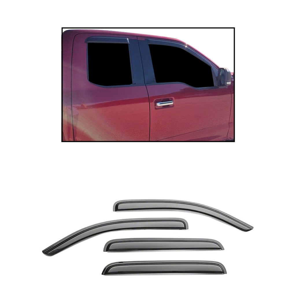 Black Horse Off Road 14-94157 Rain Guards for Select Ford F-150, Ford F-250 Super Duty, Ford F-350 Super Duty, Ford F-450 Super Duty, Ford F-550 Super Duty