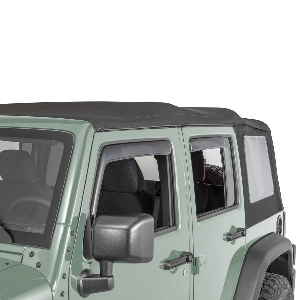 Black Horse Off Road 14-94249 Rain Guards for Select Jeep Wrangler JK