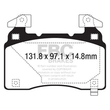 Load image into Gallery viewer, 14-Chevrolet-Corvette-Stingray-(C7)-6.2-(Z51-Performance-Package)-Bluestuff-Front-Brake-Pads