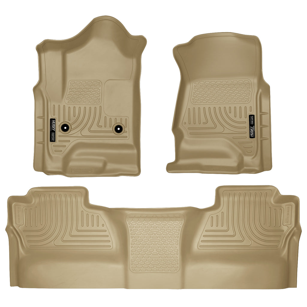 14-Chevrolet-SilveradoGmc-Sierra-Weatherbeater-Tan-Front--2Nd-Seat-Floor-Liners