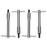 Trans-Dapt 9120 1/4 in.-20 x 4-1/4 in. Tall T-BAR Style Valve Cover Fasteners-CHROME