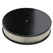 Load image into Gallery viewer, 14-In.-Round-AluminumSteel-Air-Cleaner-Set;-3-In.-Tall;-Plain--Black-Finish