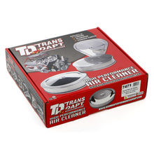 Load image into Gallery viewer, 14-In.-Round-AluminumSteel-Air-Cleaner-Set;-3-In.-Tall;-Plain--Black-Finish